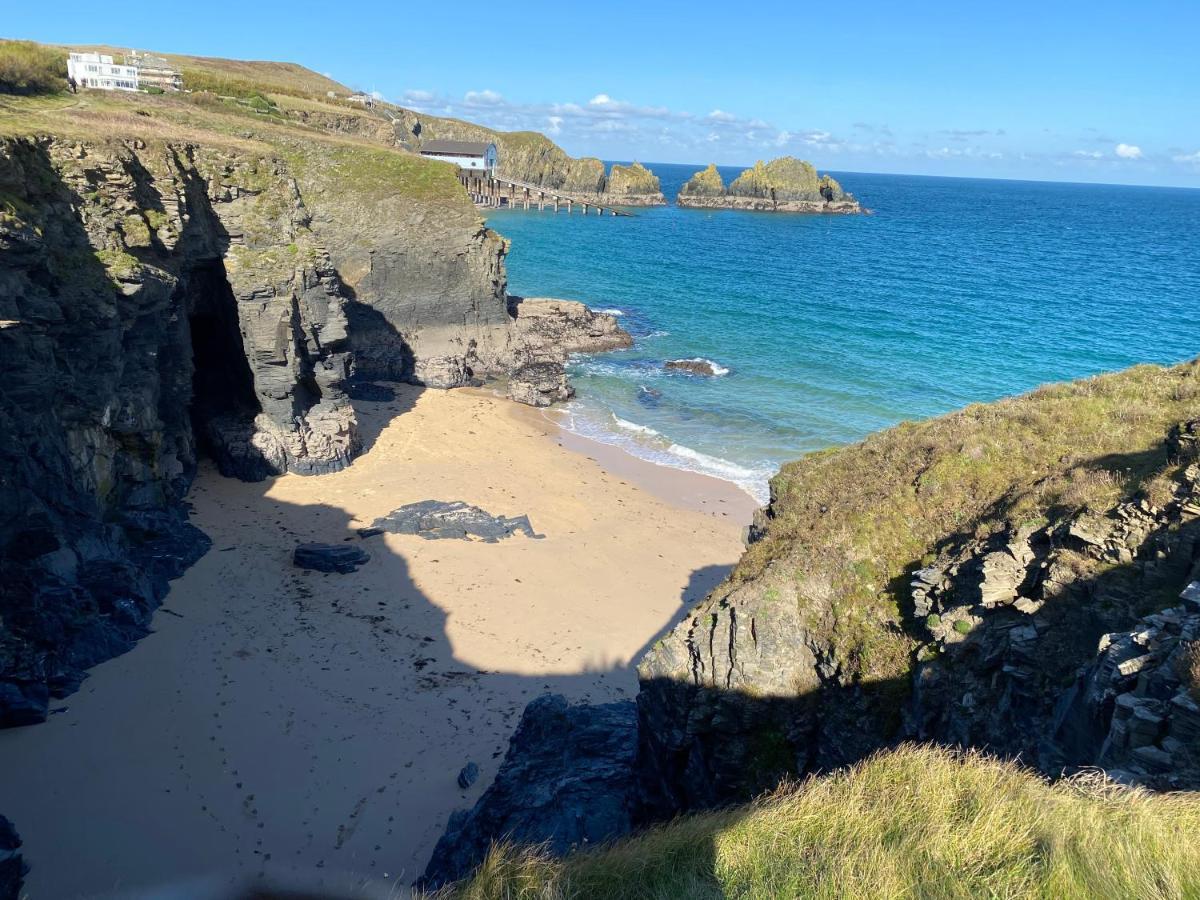 Polrunny Farm Blackberry Cottage - Cornwall Bliss In Sight Of The Sea Boscastle Exteriör bild