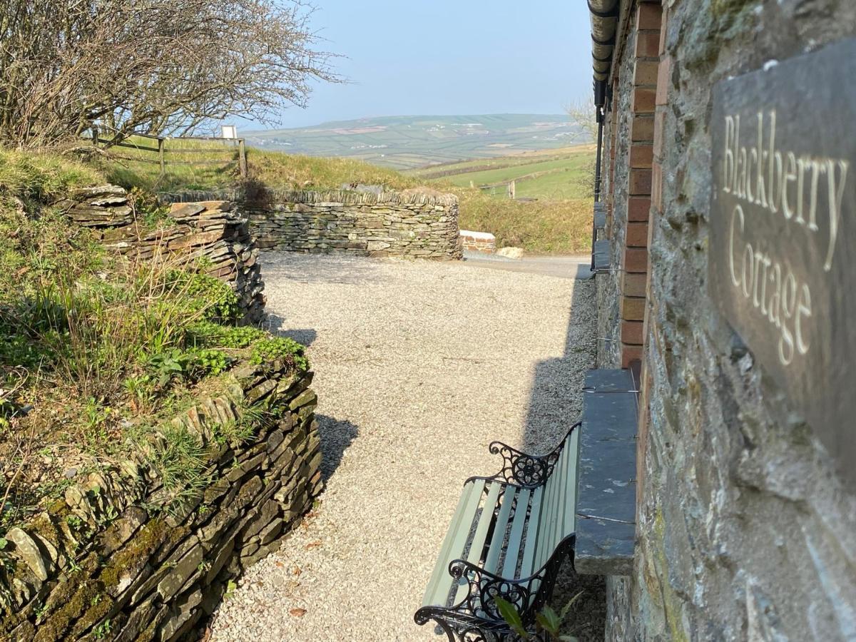 Polrunny Farm Blackberry Cottage - Cornwall Bliss In Sight Of The Sea Boscastle Exteriör bild