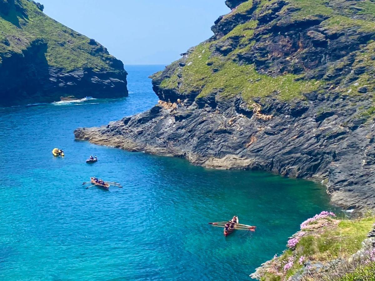 Polrunny Farm Blackberry Cottage - Cornwall Bliss In Sight Of The Sea Boscastle Exteriör bild